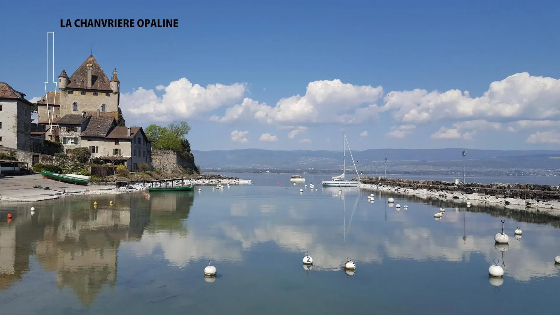 Opaline Yvoire Terrasse Avec Vue Sur Le Lac Leman 0*,  França